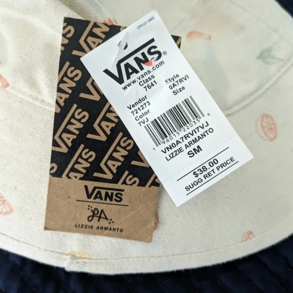 VANS Lizzie Armanto Bucket Hat Allover Citrus Print Adult Small Medium 012026 - Picture 8 of 9
